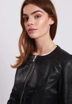 Lee Cooper Bettie - Leren Jas - Black -Lee Cooper 08fd0e75532e4fb28a9c8360aa4497d8