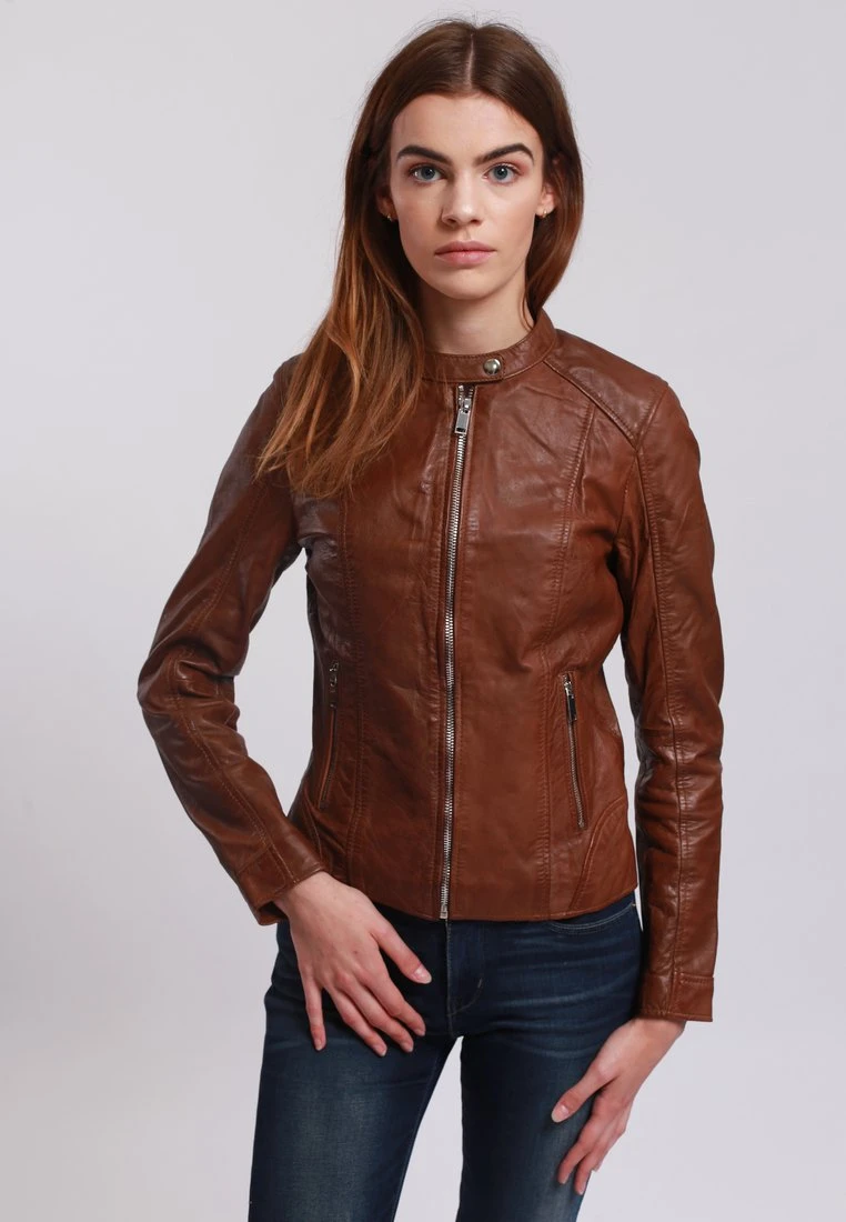 Lee Cooper Leren Jas - Cognac 3 Lee Cooper Leren Jas - Cognac