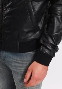 Lee Cooper Boyan - Leren Jas - Black -Lee Cooper 4813398e654f4e45a4860c51f4c1e95d