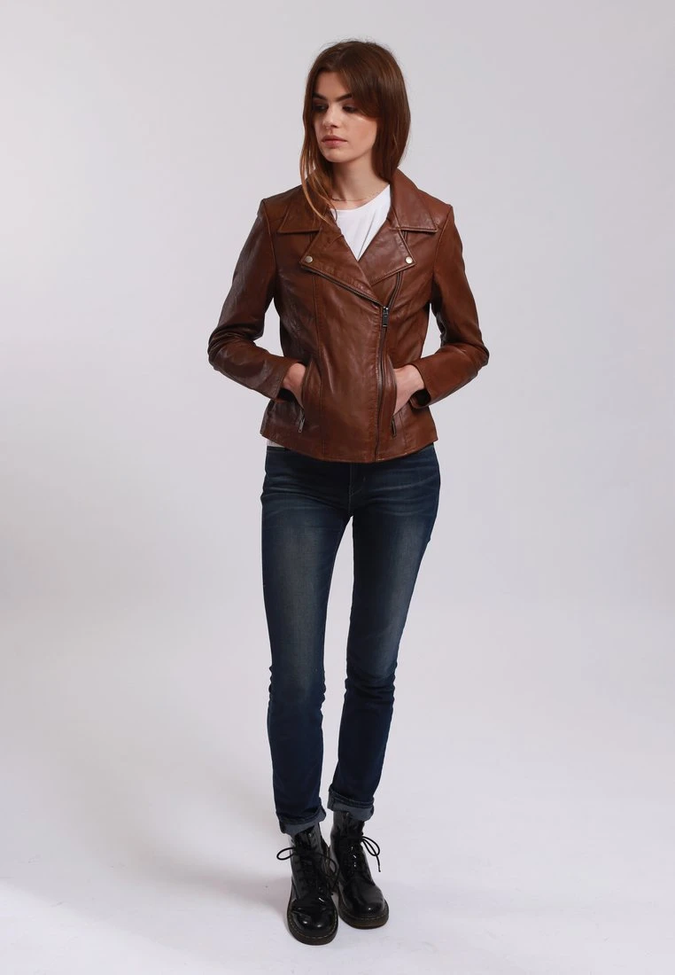 Lee Cooper Berra - Leren Jas - Cognac 4 Lee Cooper Berra - Leren Jas - Cognac - Afbeelding 2