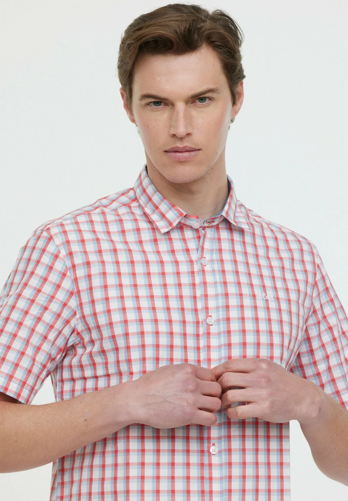 Lee Cooper Doxou Mc - Overhemd - Mandarine 5 Lee Cooper Doxou Mc - Overhemd - Mandarine - Afbeelding 3