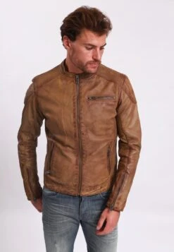 Lee Cooper Bertin - Leren Jas - Vintage Cognac