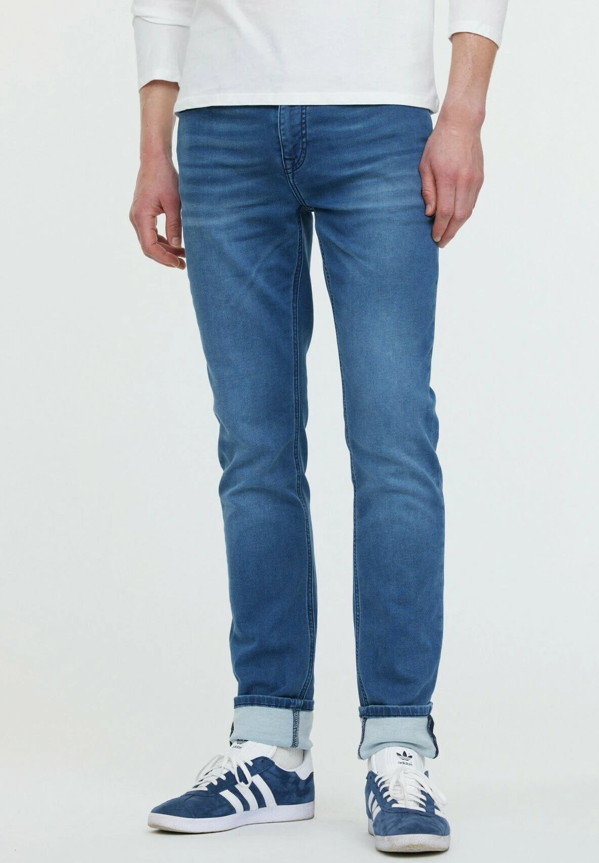 Lee Cooper Straight Leg Jeans - Blue Brushed 3 Lee Cooper Straight Leg Jeans - Blue Brushed