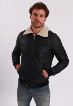 Lee Cooper Barnabe - Leren Jas - Black