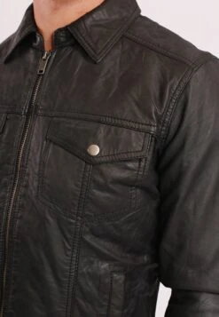 Lee Cooper Leren Jas - Vintage Black -Lee Cooper d26f1c9c146b4ac7bd92e942e6d19aaa