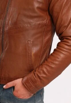 Lee Cooper Buglem - Imitatieleren Jas - Cognac -Lee Cooper ee9a2bde081f400eb2df353d26f5404b