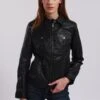 Lee Cooper Blandine - Leren Jas - Black 2 Lee Cooper Blandine - Leren Jas - Black -Lee Cooper f0b425d71db842fe8014f39176d55326
