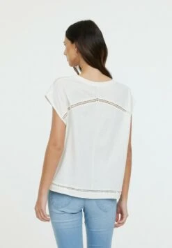 Lee Cooper Aniele Sm - T-Shirt Print - Cream -Lee Cooper f625bc38c49548c78e3c807452314b46