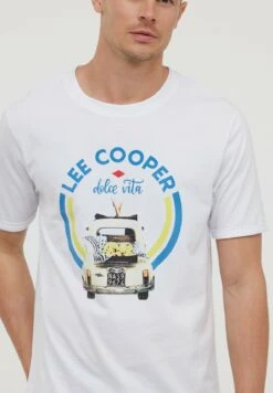 Lee Cooper Afiat Mc - T-Shirt Print - Optic White -Lee Cooper fa6ba6f33b23407e94811466e0438ac2